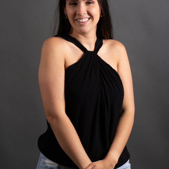 Black Halter Top by Chelsea28 - Picture 3 of 9